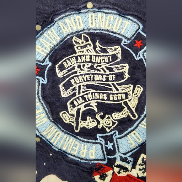 Y2k Ecko Unltd Graffiti Badge All Over Print T-Shirt Size Large Embroidered - Picture 5 of 11